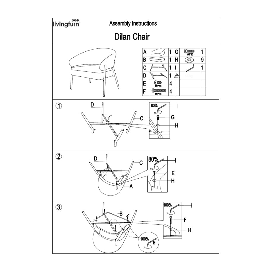 Dilan Fauteuil – Venga Hazel / Livingfurn