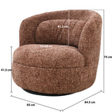 Britt Draaifauteuil – Bordeaux / Livingfurn