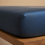 Hoeslaken Satijn Blauw (180×200×10) / Coco & Cici