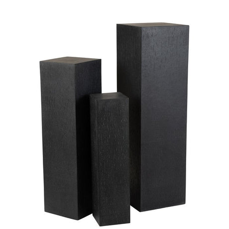 Zuil Rechthoek Hoog Klei Zwart Large / J-Line