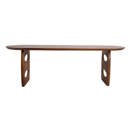 Eettafel Bullnose Teardrop Bruin 180 cm / Raw Materials