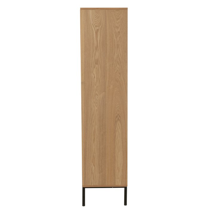 Kast Vakken – Naturel/Zwart MDF & Metaal / J-Line
