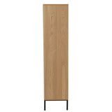 Kast Vakken – Naturel/Zwart MDF & Metaal / J-Line