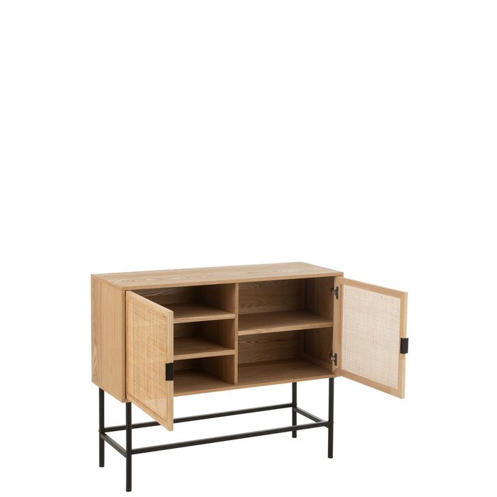 Kast Vierkant – Naturel/Zwart (Small) / J-Line