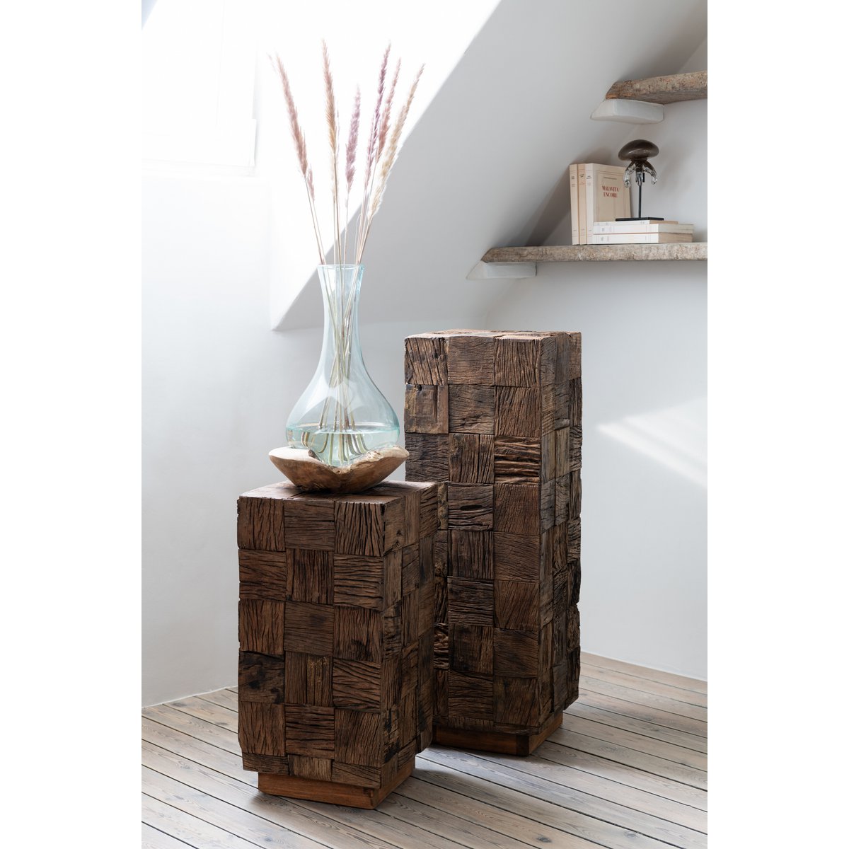 Sokkel Hout Naturel Small / J-Line