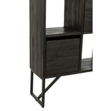 Kast met Lades – Gerecycleerd Hout Zwart / J-Line