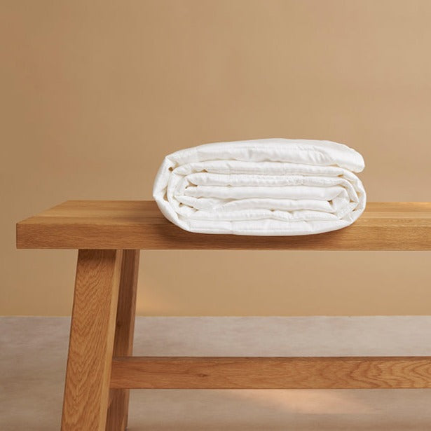 Zomerdekbed Satijn - Wit (260×220) / Coco & Cici