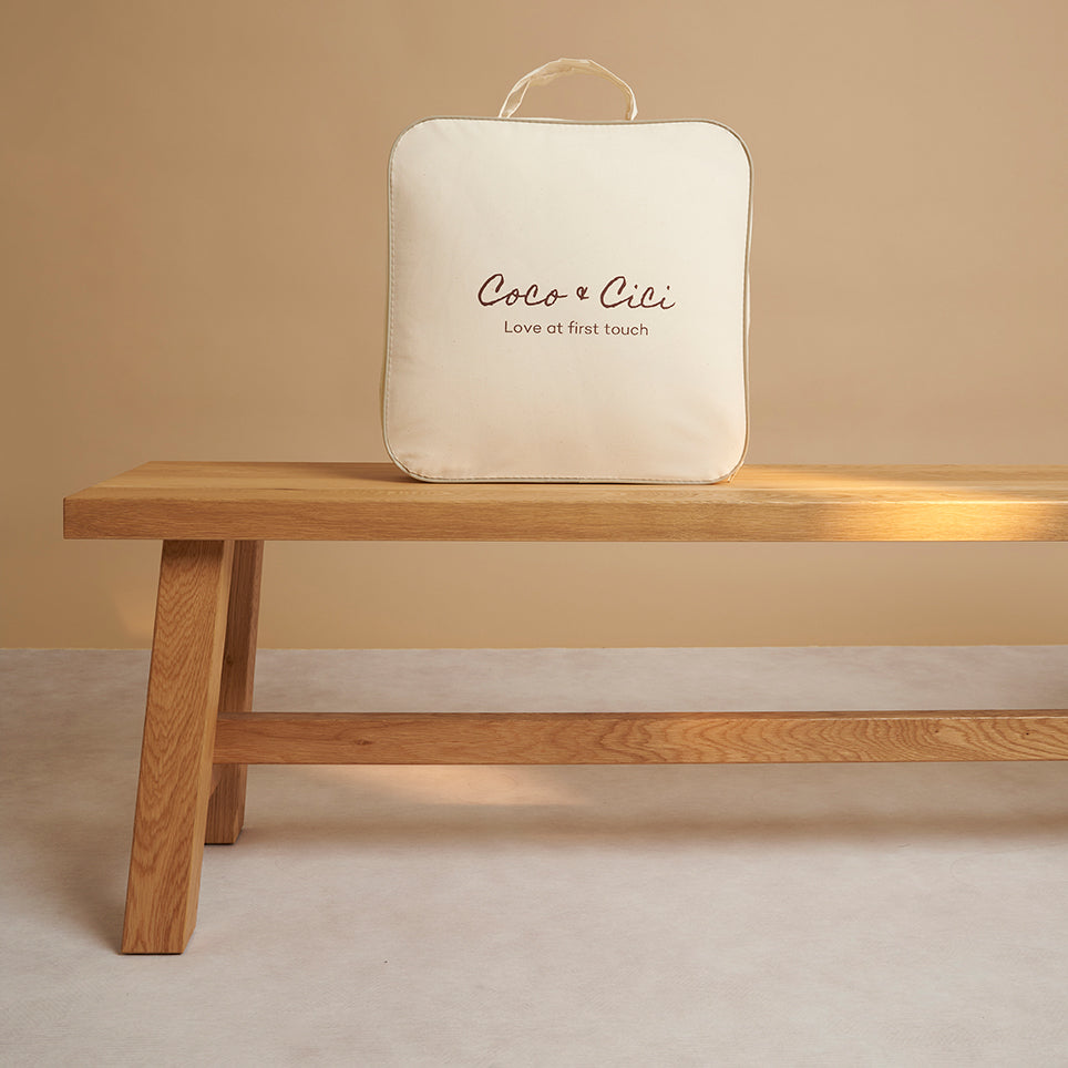 Zomerdekbed Satijn - Wit (260×220) / Coco & Cici