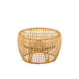 Stoel Lise + Kussen (Rotan/Textiel Naturel-Wit) – J-LINE