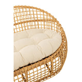 Sofa Lise met Kussen (Naturel/Wit) – J-LINE