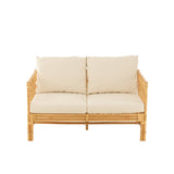 Sofa Elise met Kussen (Naturel/Wit) – J-LINE