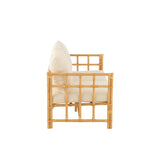 Sofa Elise met Kussen (Naturel/Wit) – J-LINE