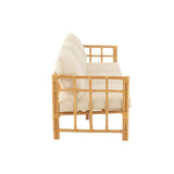 Zetel Elise met Kussen (Naturel/Wit) – J-LINE