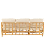 Zetel Elise met Kussen (Naturel/Wit) – J-LINE