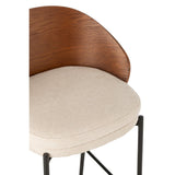 Barstoel Lone Bruin/Beige (Set van 2) / J-Line