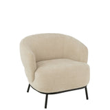 Fauteuil Mars Populierenhout Beige / J-Line