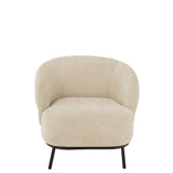 Fauteuil Mars Populierenhout Beige / J-Line