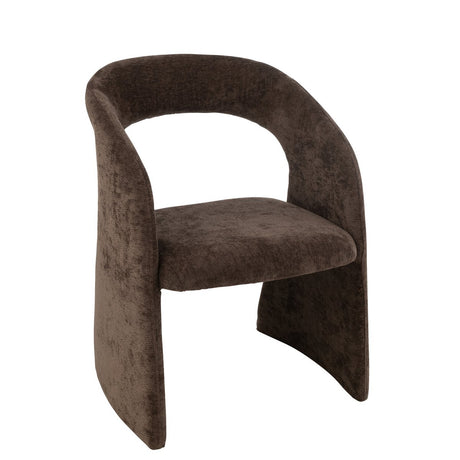 Fauteuil Anise Donkerbruin Textiel / J-Line