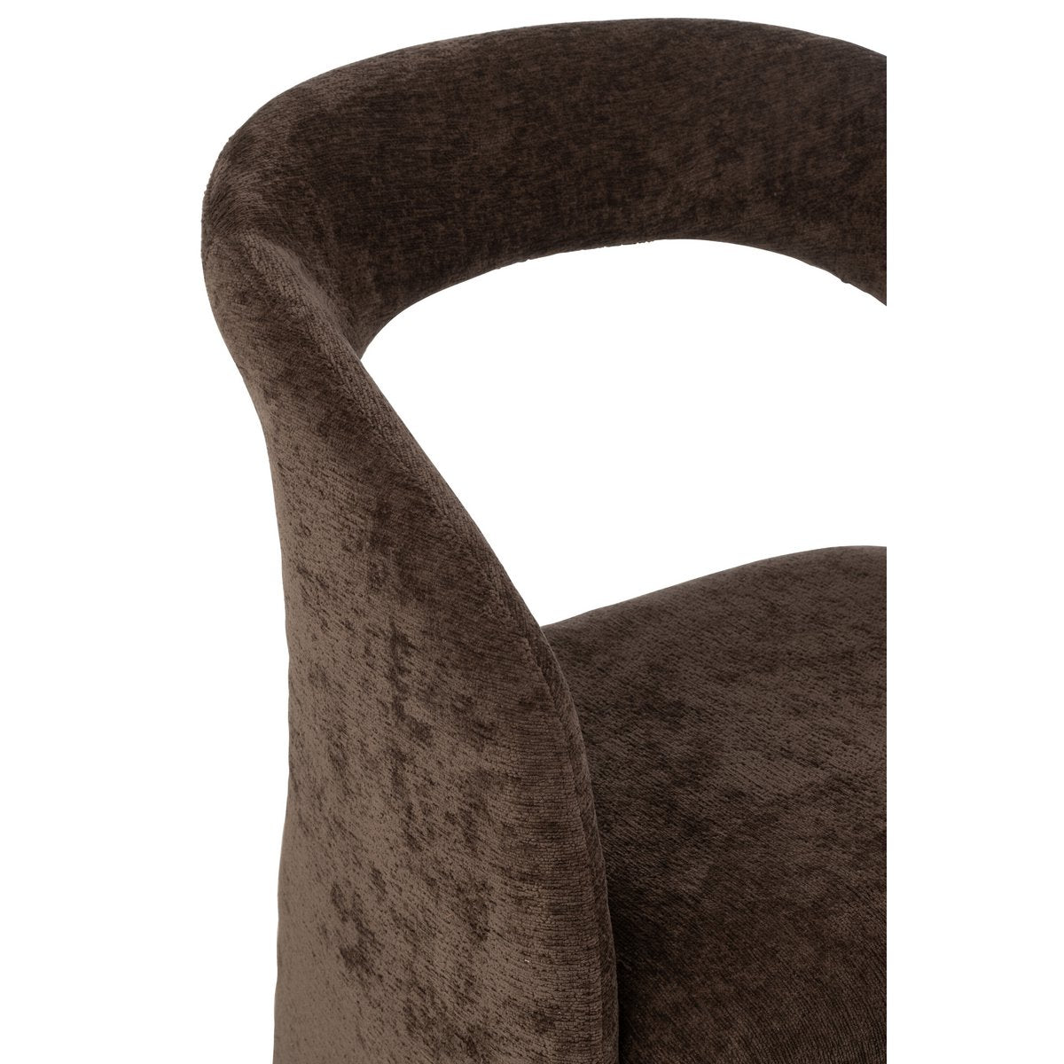 Fauteuil Anise Donkerbruin Textiel / J-Line