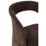 Fauteuil Anise Donkerbruin Textiel / J-Line