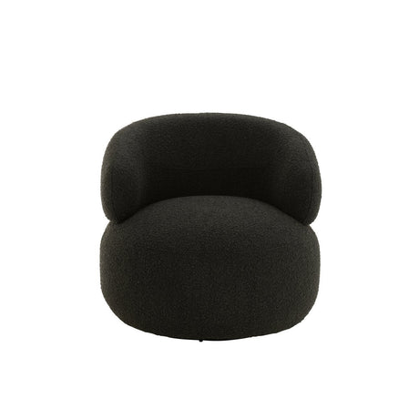 Fauteuil Draaiend Rond Zwart / J-Line