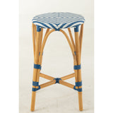 Barkruk Live Rotan Naturel/Blauw (Set van 2) / J-Line