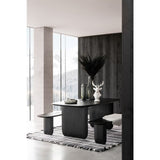 Eettafel Acaciahout Zwart (190 × 100 cm) / J-Line