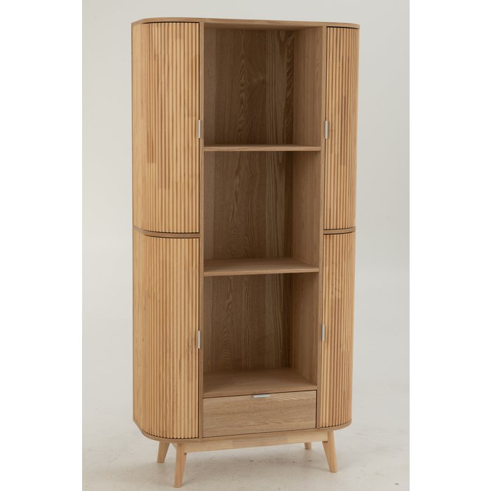 Kast Vakken Rond – Dennenhout Naturel / J-Line