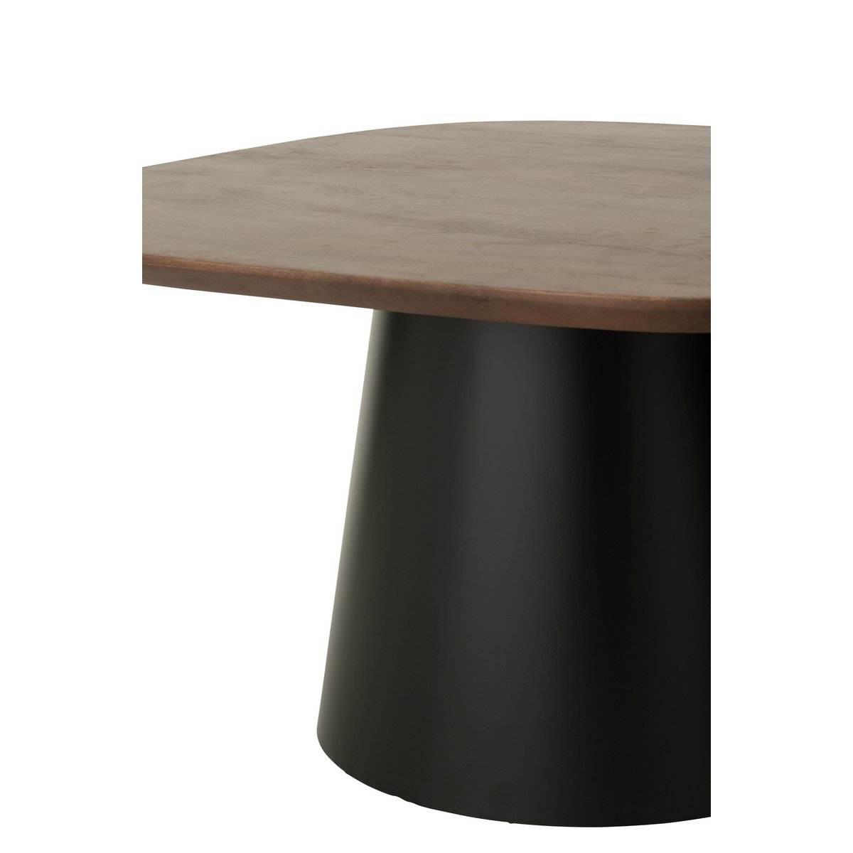 Bijzettafel Vierkant Donkerbruin/Zwart (Set van 2) / J-Line