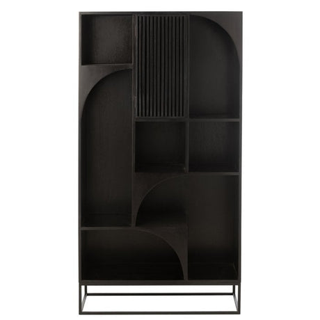 Rek Mode – Mango Hout & MDF Zwart / J-Line