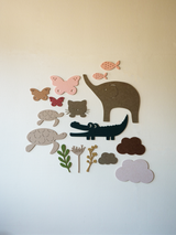 Wanddecoratie Jumbo – Olifant Taupe / KidsDepot