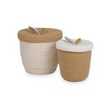 Boyan Mandjes (Set van 2) – Beige & Terra / KidsDepot