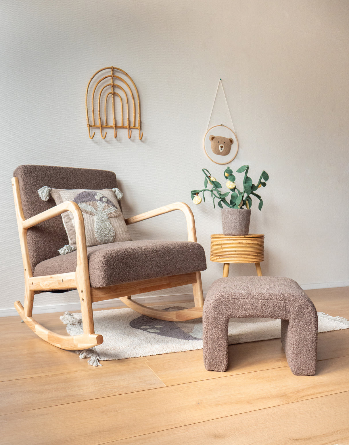 Voetenbank Alba – Taupe / KidsDepot