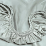 Hoeslaken Satijn Grijsgroen (90×200×30) / Coco & Cici