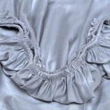 Hoeslaken Satijn Ocean Blue (180×200×5–8) / Coco & Cici