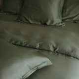 Hoeslaken Bamboe Olijfgroen (90×210×30) / Coco & Cici