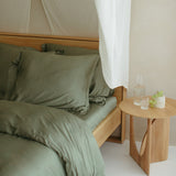 Hoeslaken Bamboe Olijfgroen (90×210×30) / Coco & Cici