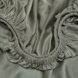 Hoeslaken Bamboe Olijfgroen (90×210×30) / Coco & Cici