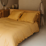 Hoeslaken Bamboe Okergeel (90×210×30) / Coco & Cici