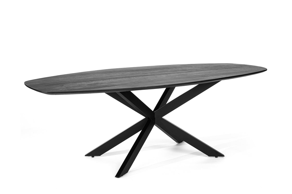 Eettafel Axis Noir Oval Zwart 230 cm /Profurn
