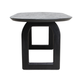 Eettafel Bullnose Open Base Zwart 180 cm / Raw Materials