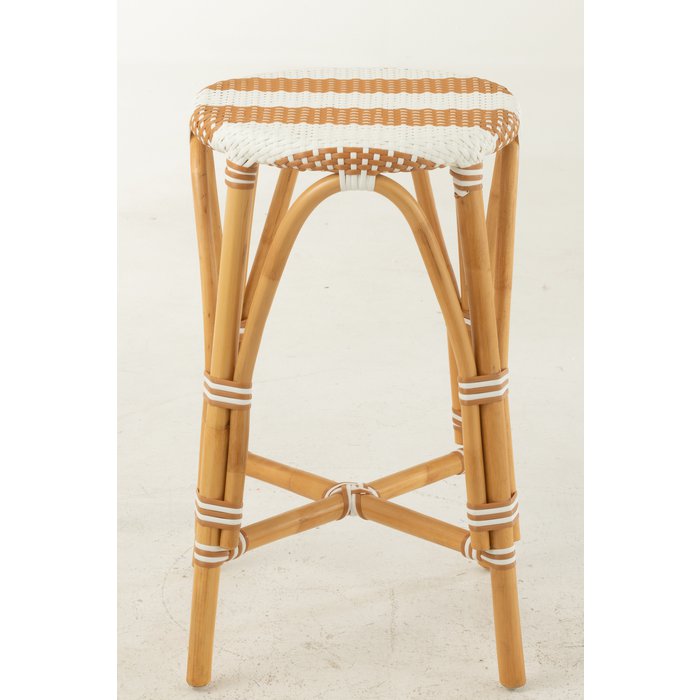 Barkruk Live Rotan Naturel/Bruin (Set van 2) / J-Line