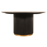 Xelle Brown - Ronde Eettafel van Mangohout (Ø150 cm) - PTMD