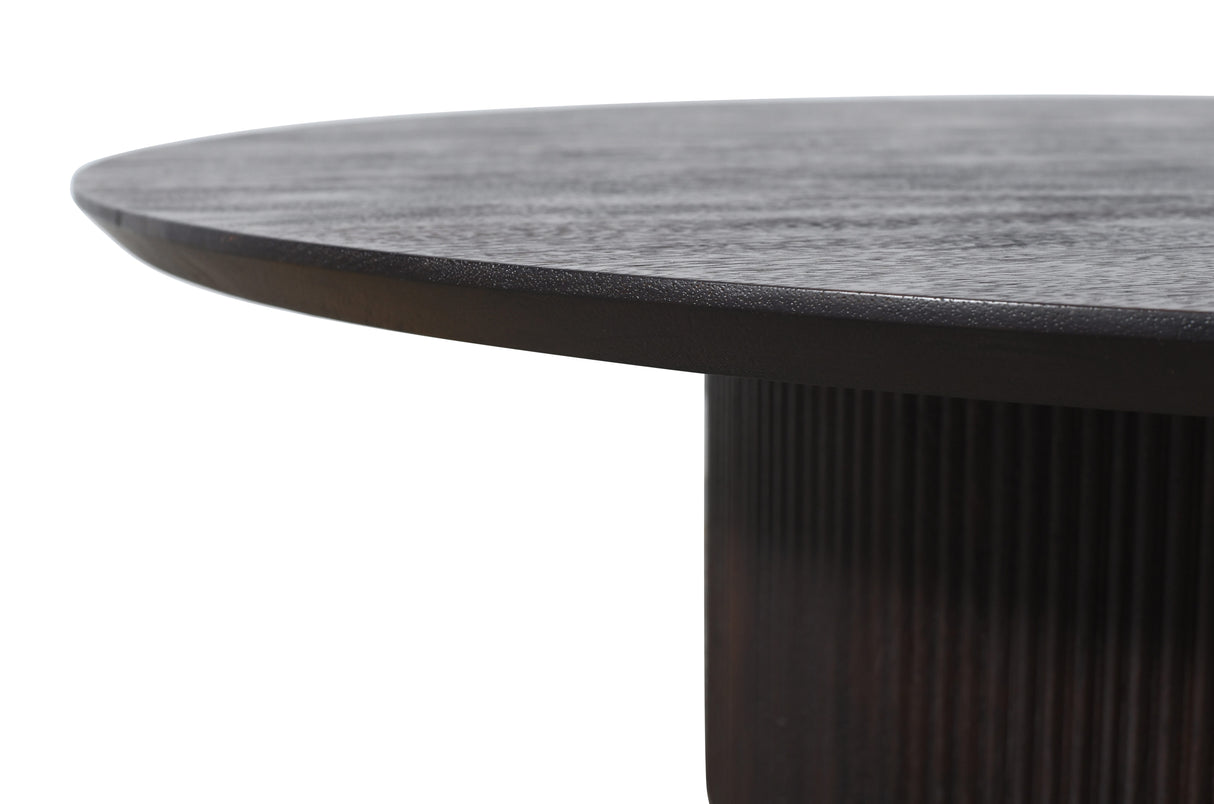 Xelle Brown - Ronde Eettafel van Mangohout (Ø150 cm) - PTMD