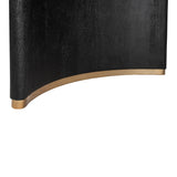 Ostara Black - Eettafel van Mangohout met Gouden Accenten (280 cm) - PTMD
