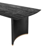 Ostara Black - Eettafel van Mangohout met Gouden Accenten (280 cm) - PTMD