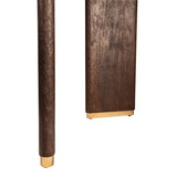 Liber Brown - Eettafel van Mangohout met Gouden Accenten (240 cm) - PTMD