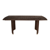 Ostara Brown - Eettafel van Mangohout met Goudkleurige Poten (200 cm) - PTMD