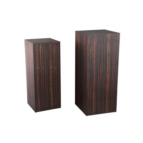 Tiess Wooden Veneer - Luxe Designzuilen in Zwart & Bruin - PTMD