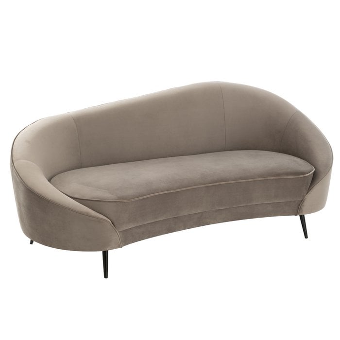 Sofa Elisabeth Zilver – 3-zits / J-LINE